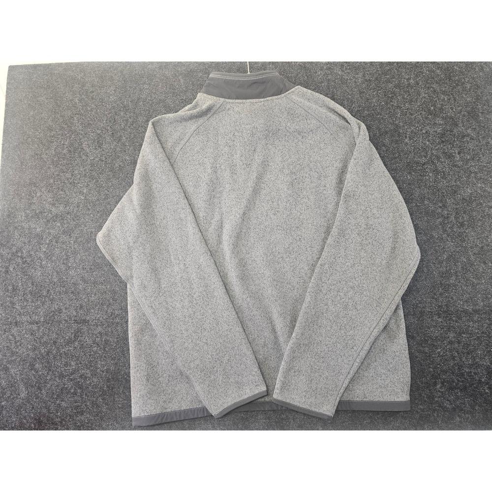 The North Face Gordon Lyons Quarter Zip Men XL Gray Sweater Knit Fleece Pullover - Picture 4 of 6
